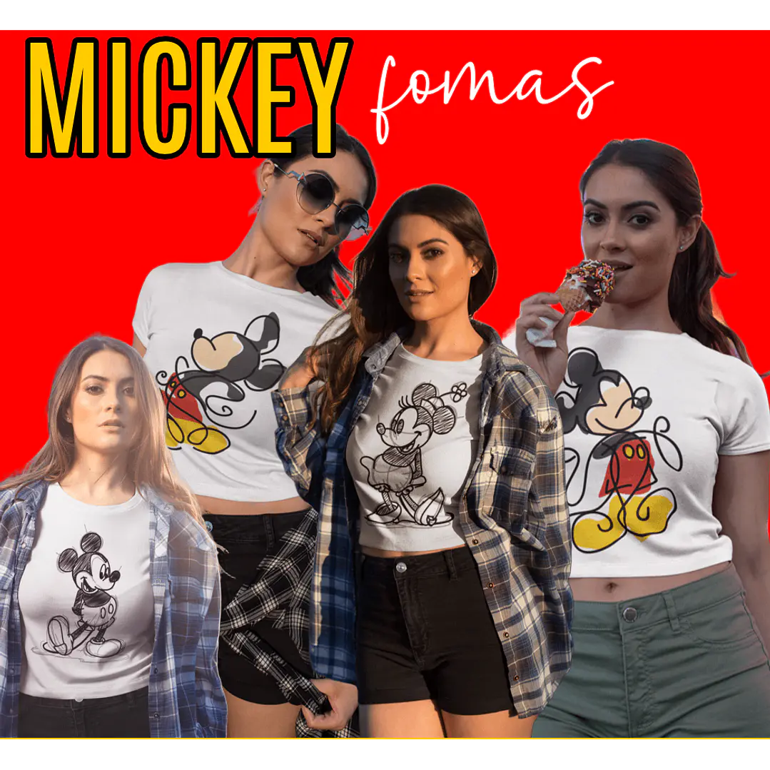 39 Artes para Camisa Mickey Arquivo em Png 1