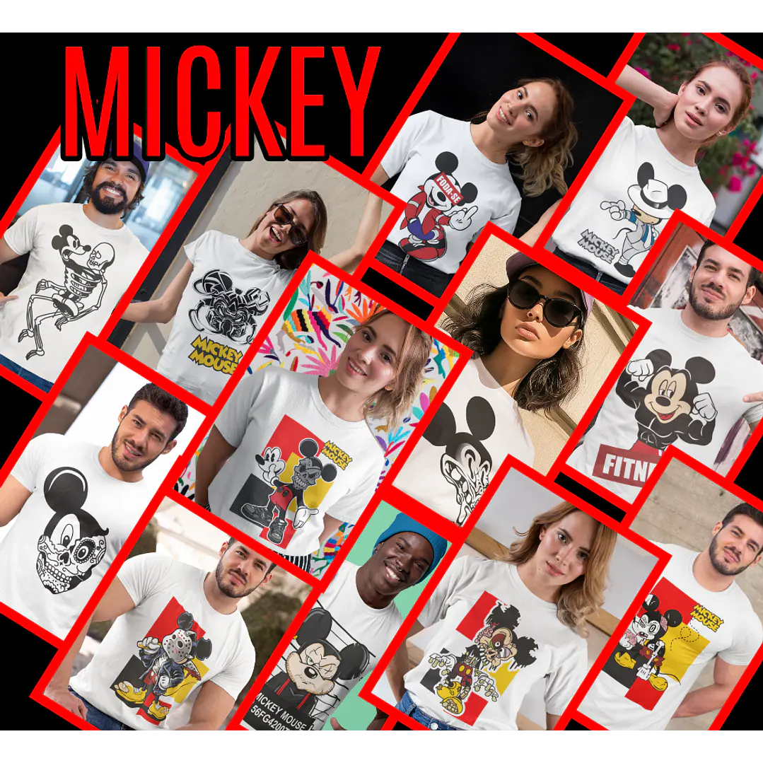 39 Artes para Camisa Mickey Arquivo em Png 5
