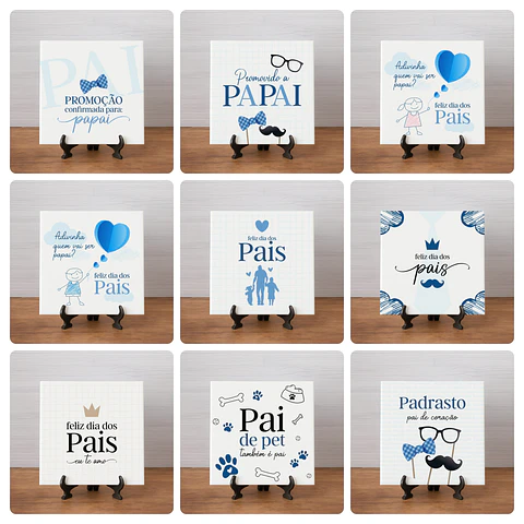 60 Artes para Caneca, Azulejo e Camisa Dia dos Pais Arquivo Editável
