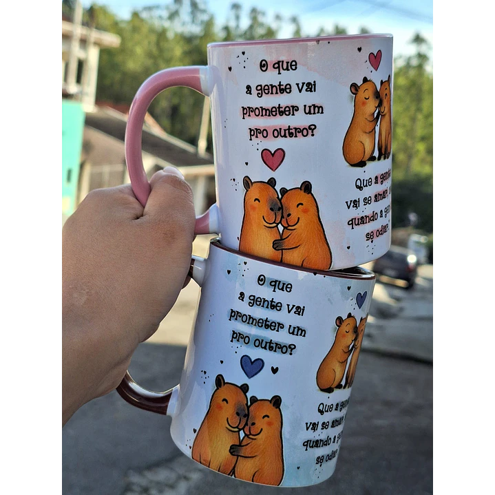 Arte para Caneca Oque a Gente vai Prometer um para o Outro - Capivara Arquivo em Jpg   1