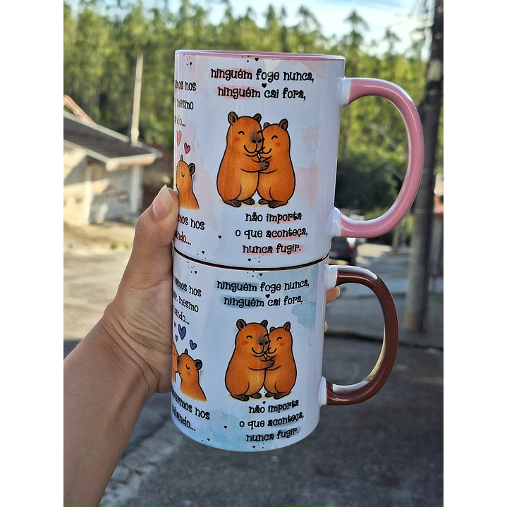 Arte para Caneca Oque a Gente vai Prometer um para o Outro - Capivara Arquivo em Jpg   3