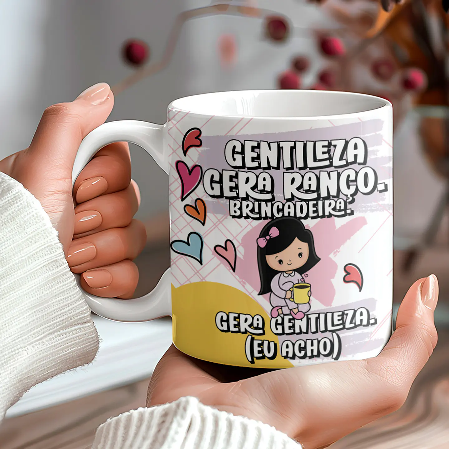 5 Artes para Caneca Frases Café Cute Arquivo Editável 2