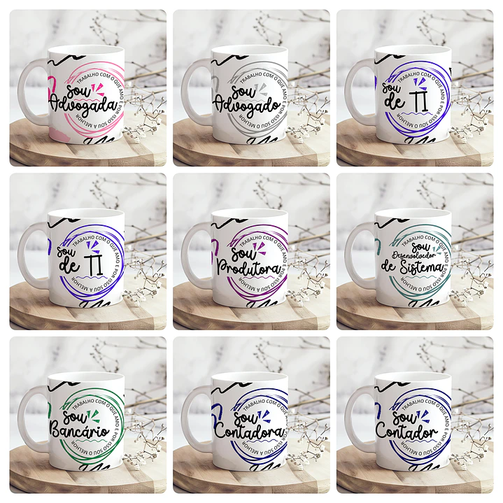 28 Artes para Caneca Profissões Arquivo Editável 3