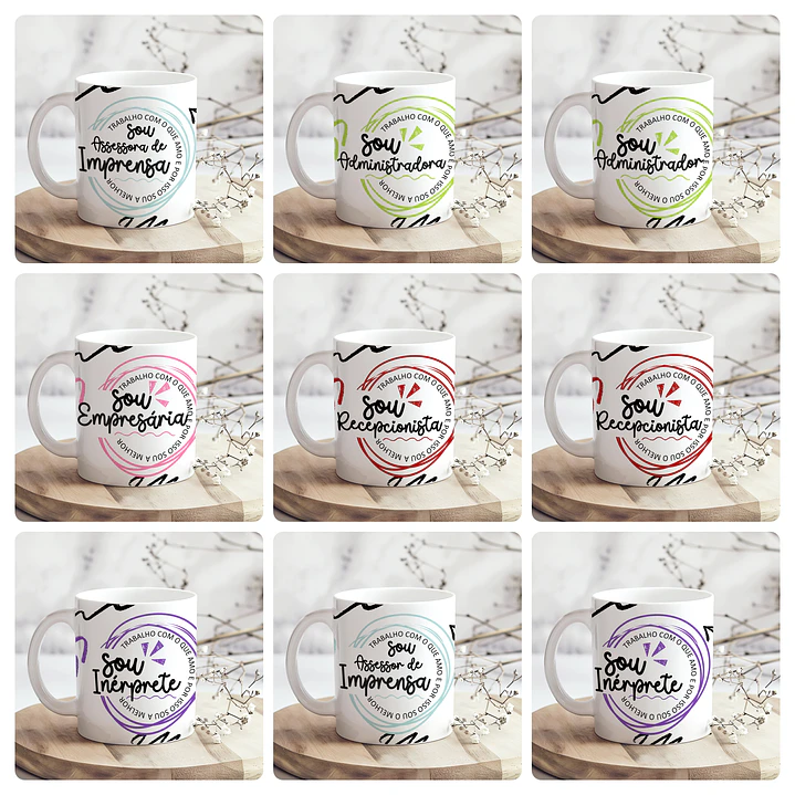 28 Artes para Caneca Profissões Arquivo Editável 4