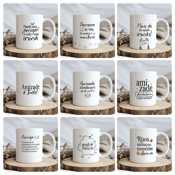 15 Artes para Canecas Amizade Amigas Arquivo em Jpg 2
