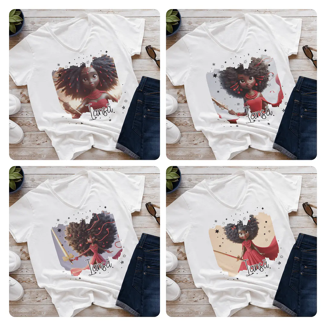 37 Artes para Camisas Orixás Arquivo Editável  1