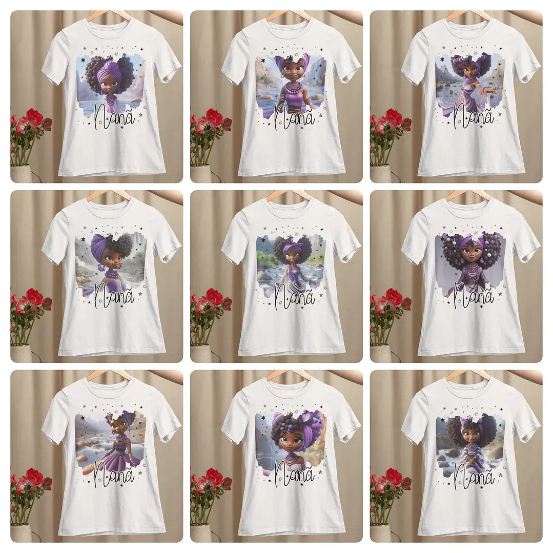37 Artes para Camisas Orixás Arquivo Editável  3