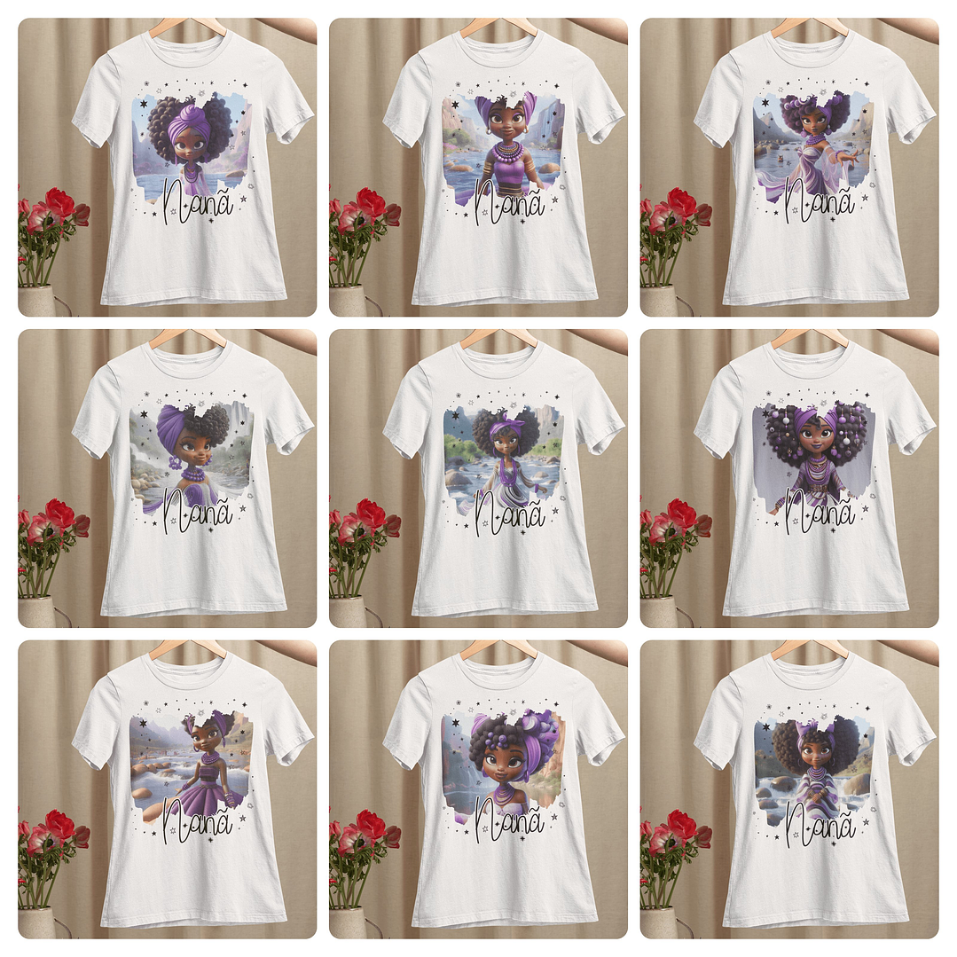 37 Artes para Camisas Orixás Arquivo Editável  3