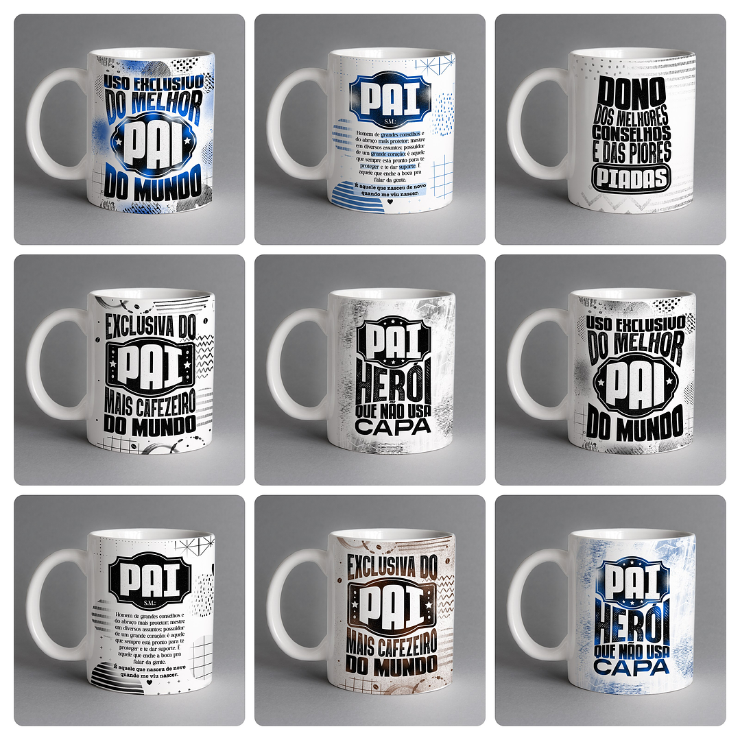 30 Artes para Canecas Dia dos Pais Arquivo em Jpg  1