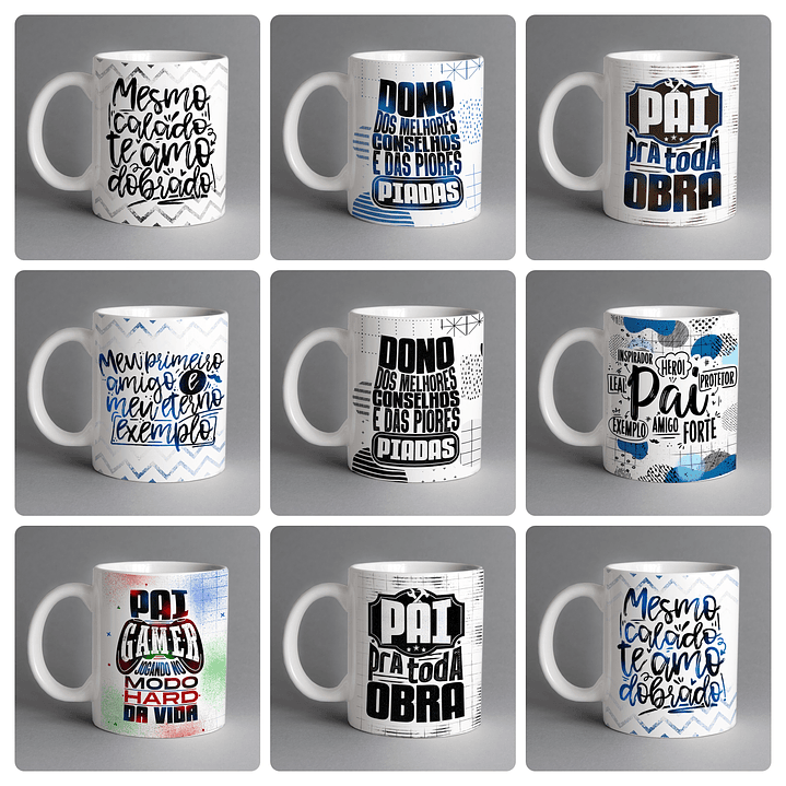 30 Artes para Canecas Dia dos Pais Arquivo em Jpg  3
