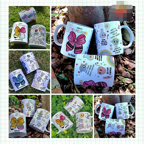15 Artes para Caneca Dia dos Professores Arquivo Editável 