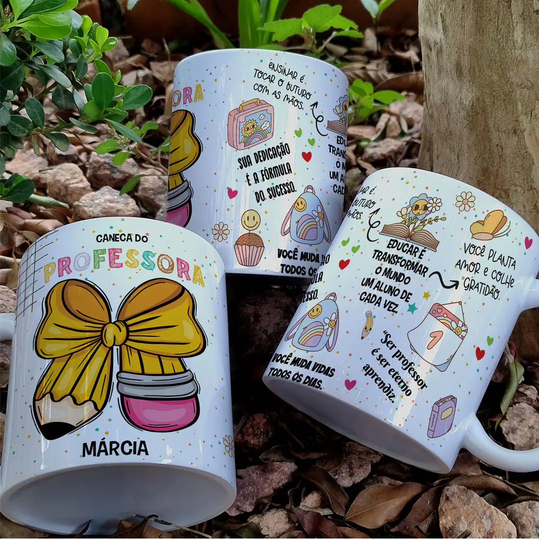 15 Artes para Caneca Dia dos Professores Arquivo Editável  2