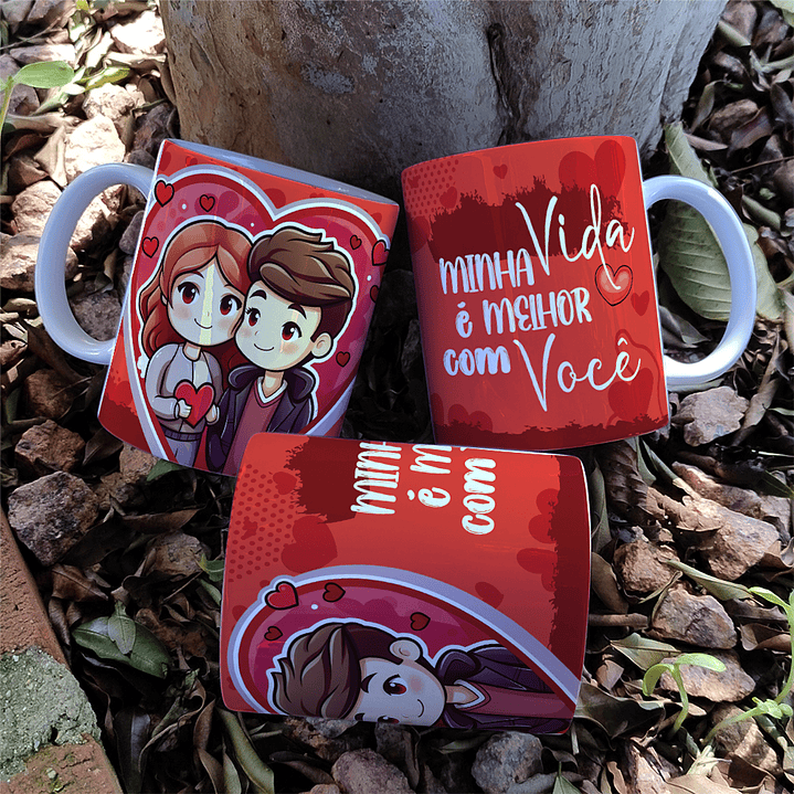 5 Artes para Caneca Dia dos Namorados Arquivo Editável  5