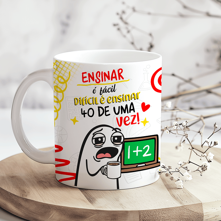 5 Artes para Caneca Flork Ironico Dia dos Professores Arquivo em Png  2