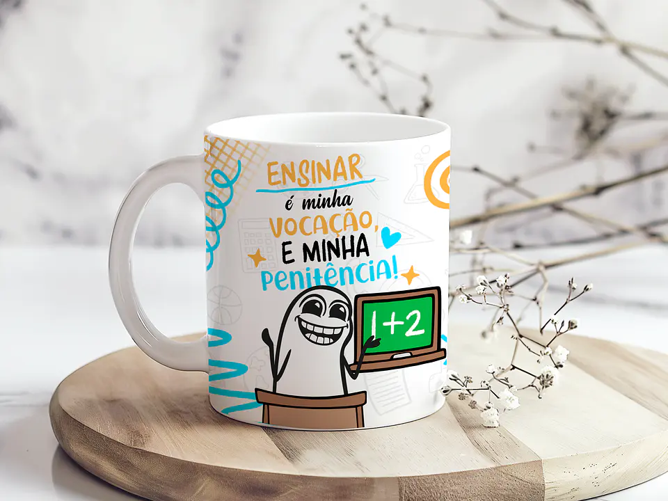5 Artes para Caneca Flork Ironico Dia dos Professores Arquivo em Png  5