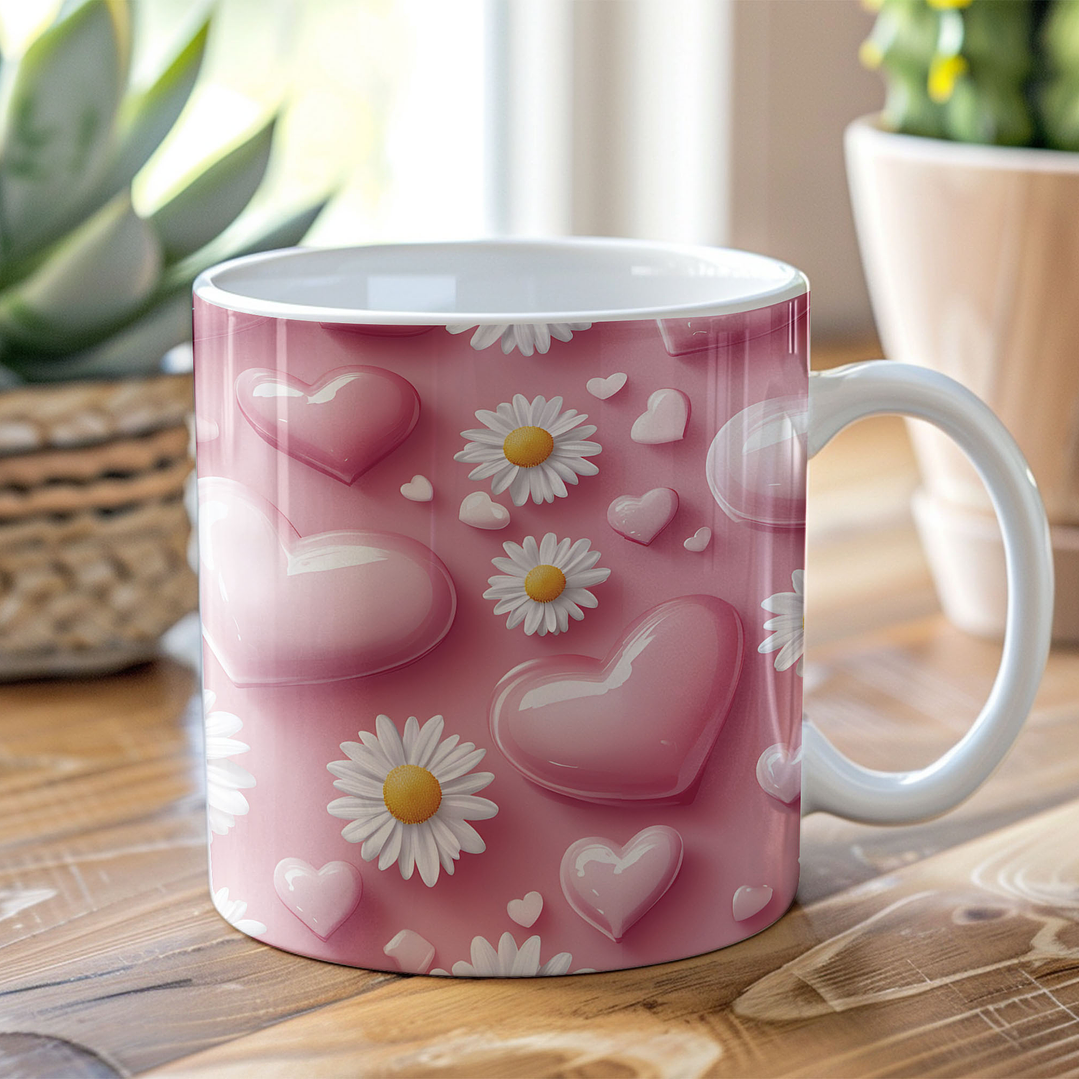 6 Arte para Caneca Dia dos Namorados Love Amor em 3d Arquivo em Jpg 6