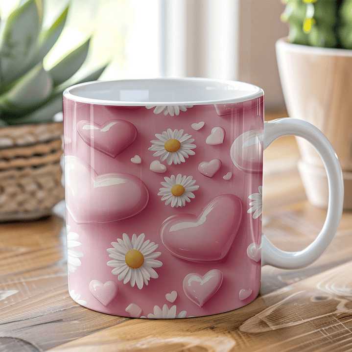 6 Arte para Caneca Dia dos Namorados Love Amor em 3d Arquivo em Jpg 6