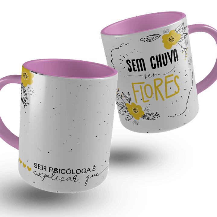 6 Artes para Caneca Psicologo Arquivo Editável 4
