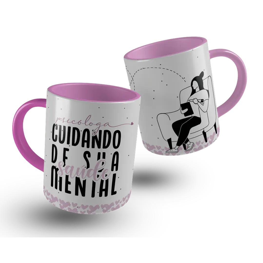 6 Artes para Caneca Psicologo Arquivo Editável 5