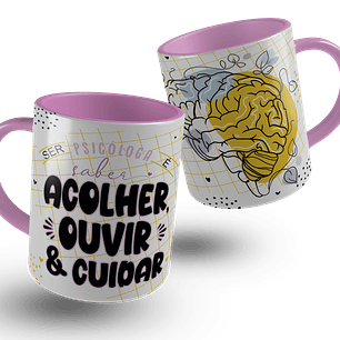 6 Artes para Caneca Psicologo Arquivo Editável