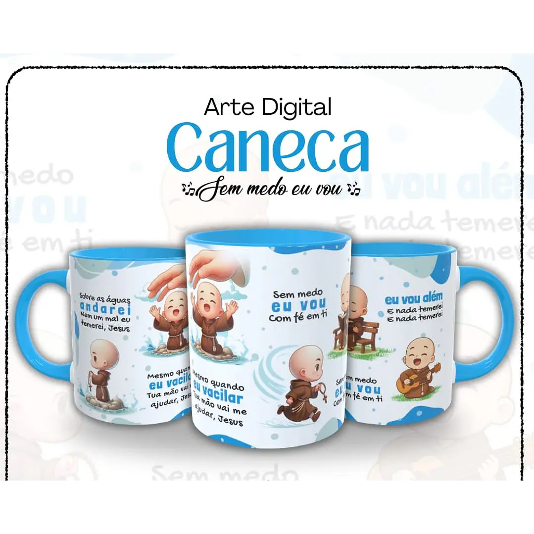 8 Artes para Caneca Santinhos Católicos Arquivo em Jpg  4