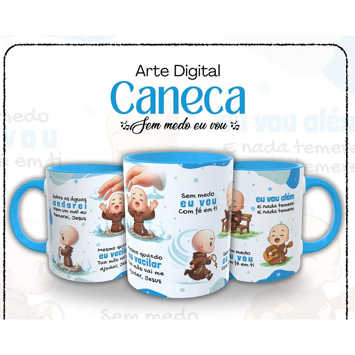 8 Artes para Caneca Santinhos Católicos Arquivo em Jpg  4