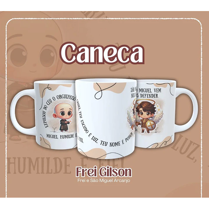 8 Artes para Caneca Santinhos Católicos Arquivo em Jpg  5