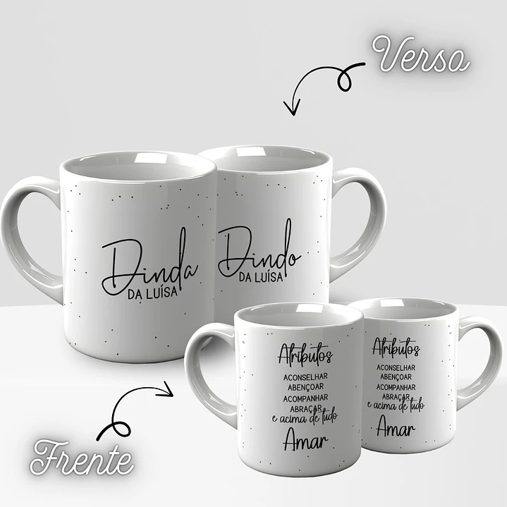 10 Artes para Caneca Convite para Padrinhos  Minimalista Arquivo Editável  2