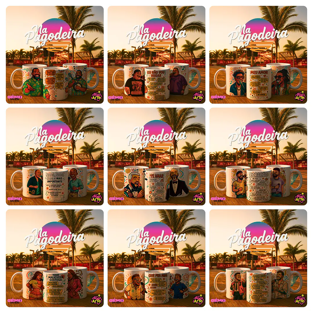 14 Artes para Caneca na pagodeira Musicas Pagode Arquivo em Jpg  2