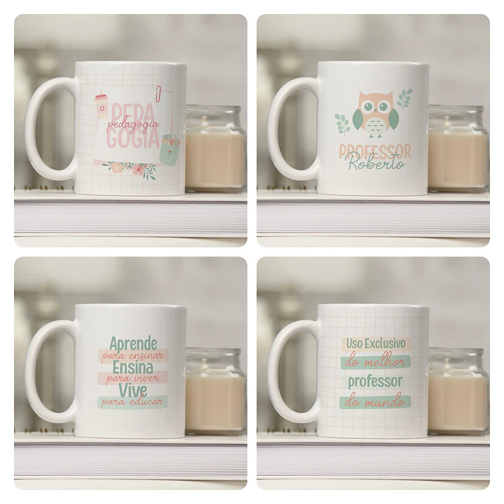 25  Artes para Caneca Dia dos Professores Arquivo Editável 2