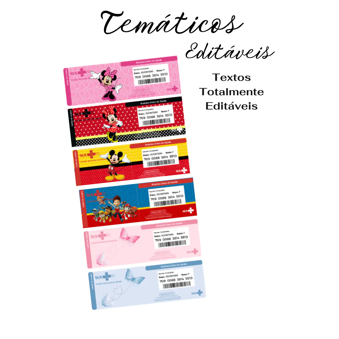 54 Artes para Cartão SUS Arquivo Editável em Canva 8