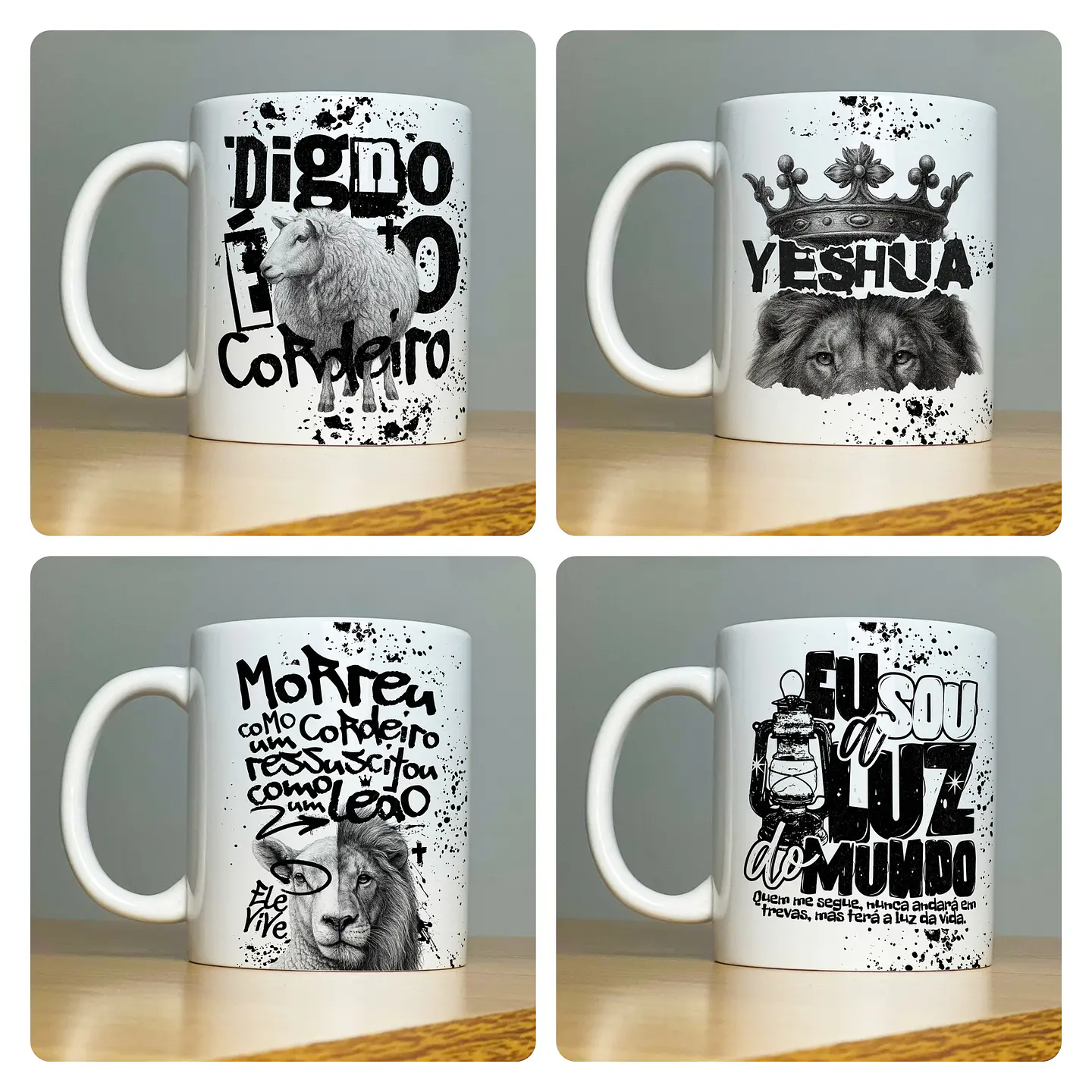 118 Artes para Caneca e Camisa Frases a Palavra Jesus Cristão em Png  2