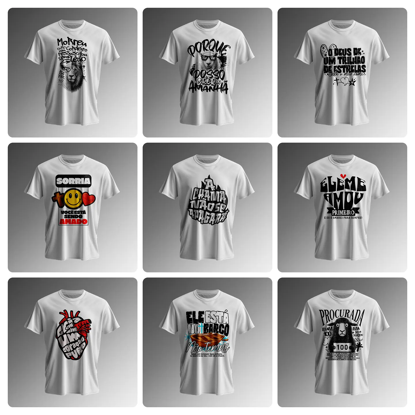 118 Artes para Caneca e Camisa Frases a Palavra Jesus Cristão em Png  8