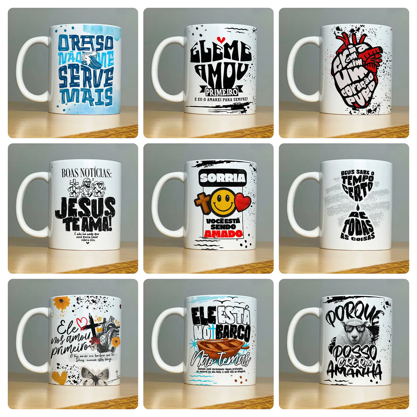 118 Artes para Caneca e Camisa Frases a Palavra Jesus Cristão em Png  5