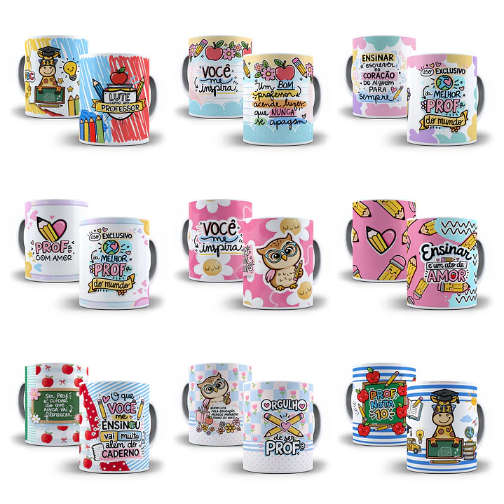 27 Artes para Caneca Dia dos Professores Arquivo em Jpg 1