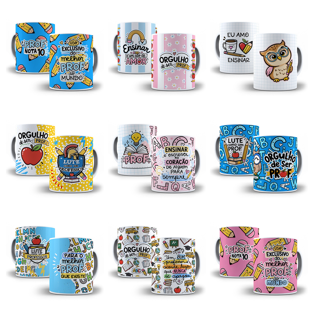 27 Artes para Caneca Dia dos Professores Arquivo em Jpg 3