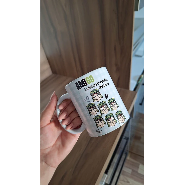 Arte para Caneca Amigo é coisa pra se guardar, debaixo de sete chaves Arquivo em Png 1