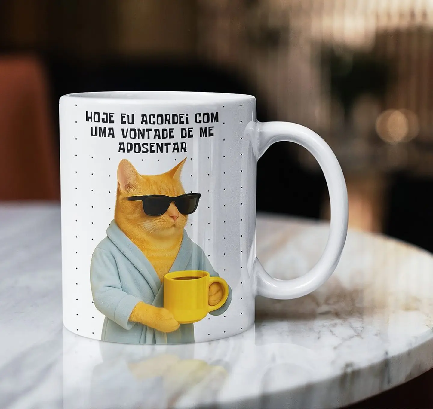 Arte para Caneca Hoje eu acordei com uma vontade de me aposentar Arquivo em Png 1