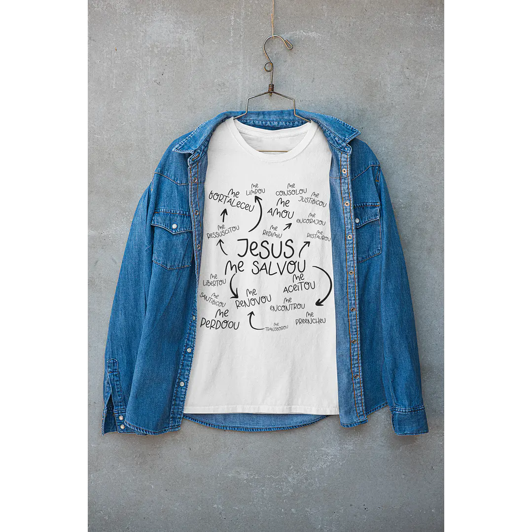 Arte para Camisa Jesus me salvou Arquivo Editável 1