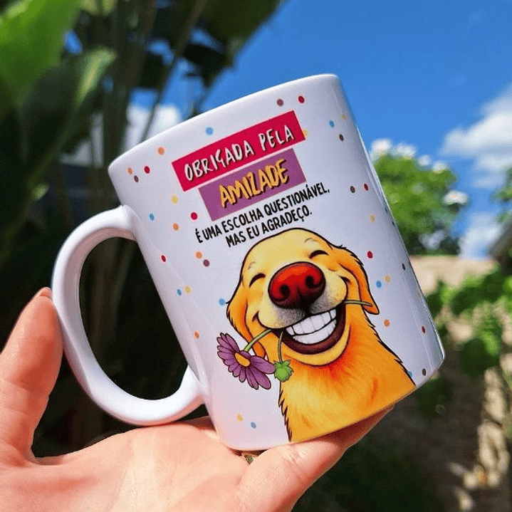 Arte para Caneca Obrigado pela amizade, é uma escolha questionável mas eu agradeço Arquivo em Png 1