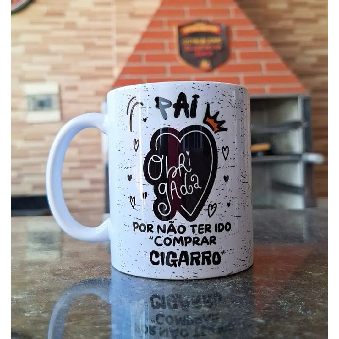 Arte para Caneca Pai, obrigada por não ter ido comprar cigarro Arquivo em Jpg 1