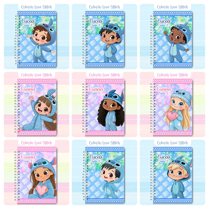Kit Digital Love Stitch em Png  2