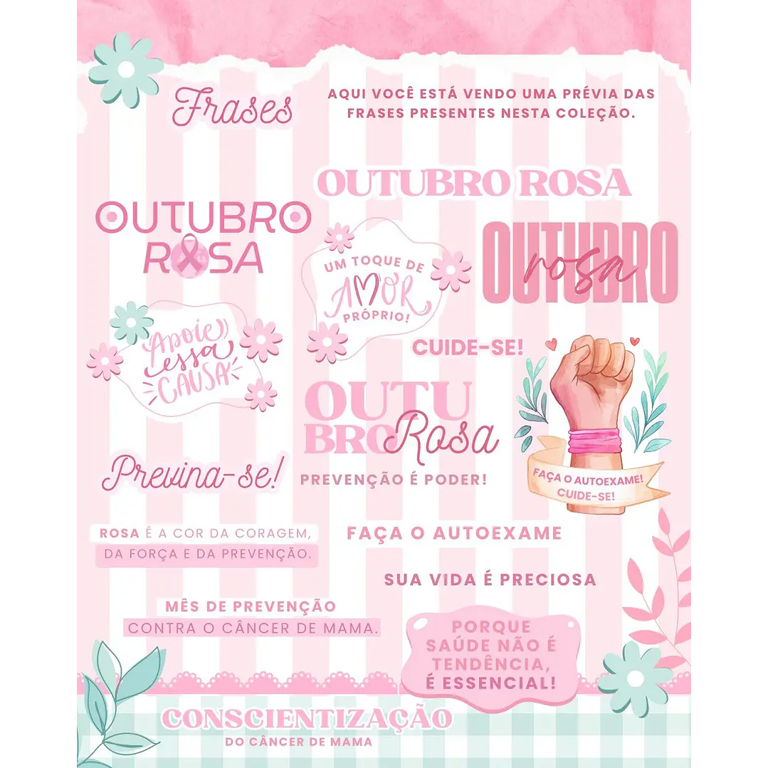 Kit Digital Outubro Rosa Mimos Arquivos Prontos  2