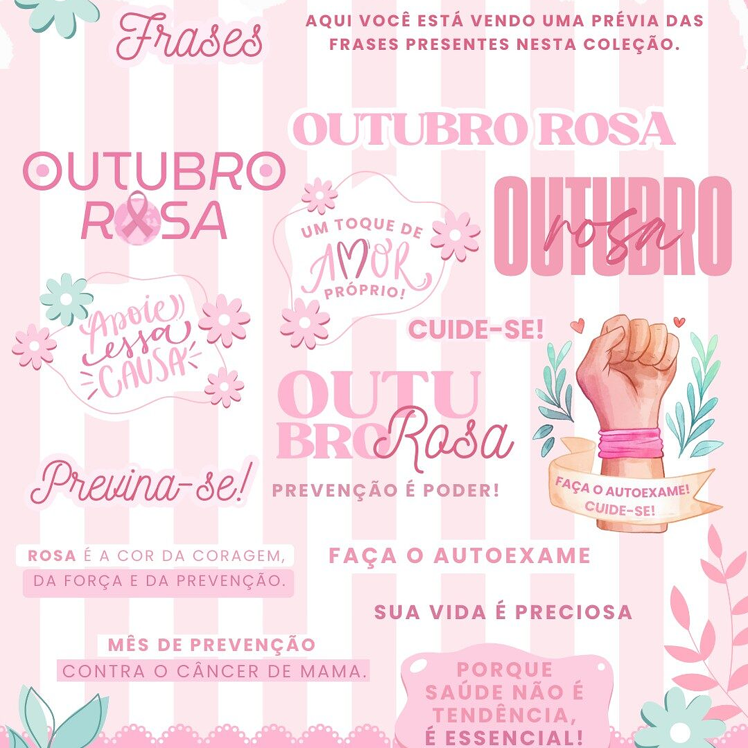 Kit Digital Outubro Rosa Mimos Arquivos Prontos  2