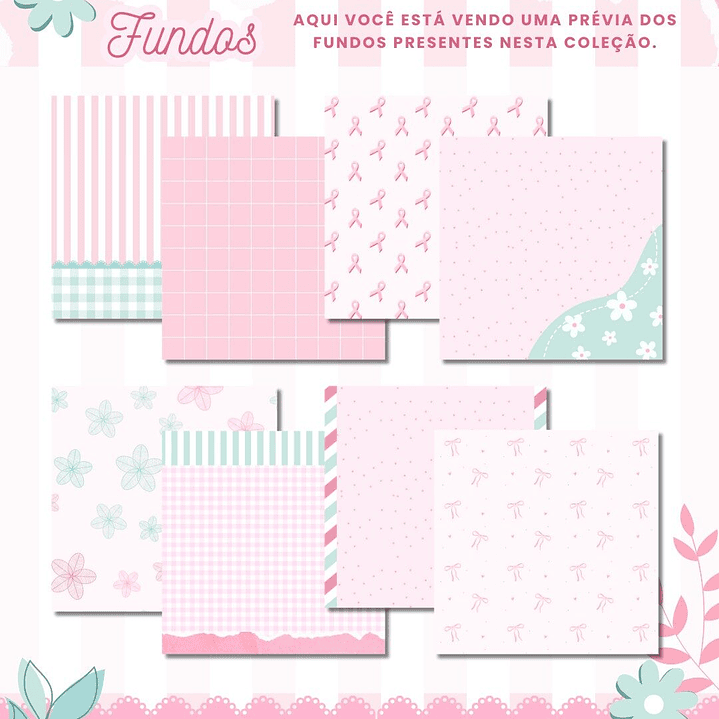 Kit Digital Outubro Rosa Mimos Arquivos Prontos  3