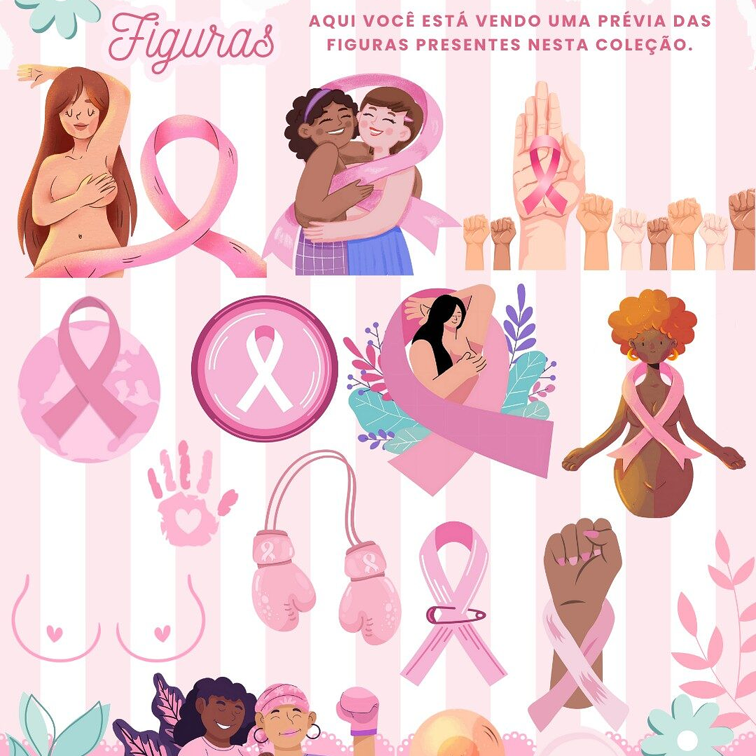 Kit Digital Outubro Rosa Mimos Arquivos Prontos  4