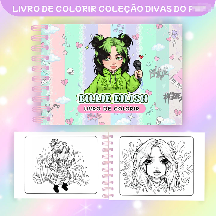 Arquivos Livros para Colorir Divas Do Pop Teen em Png 7