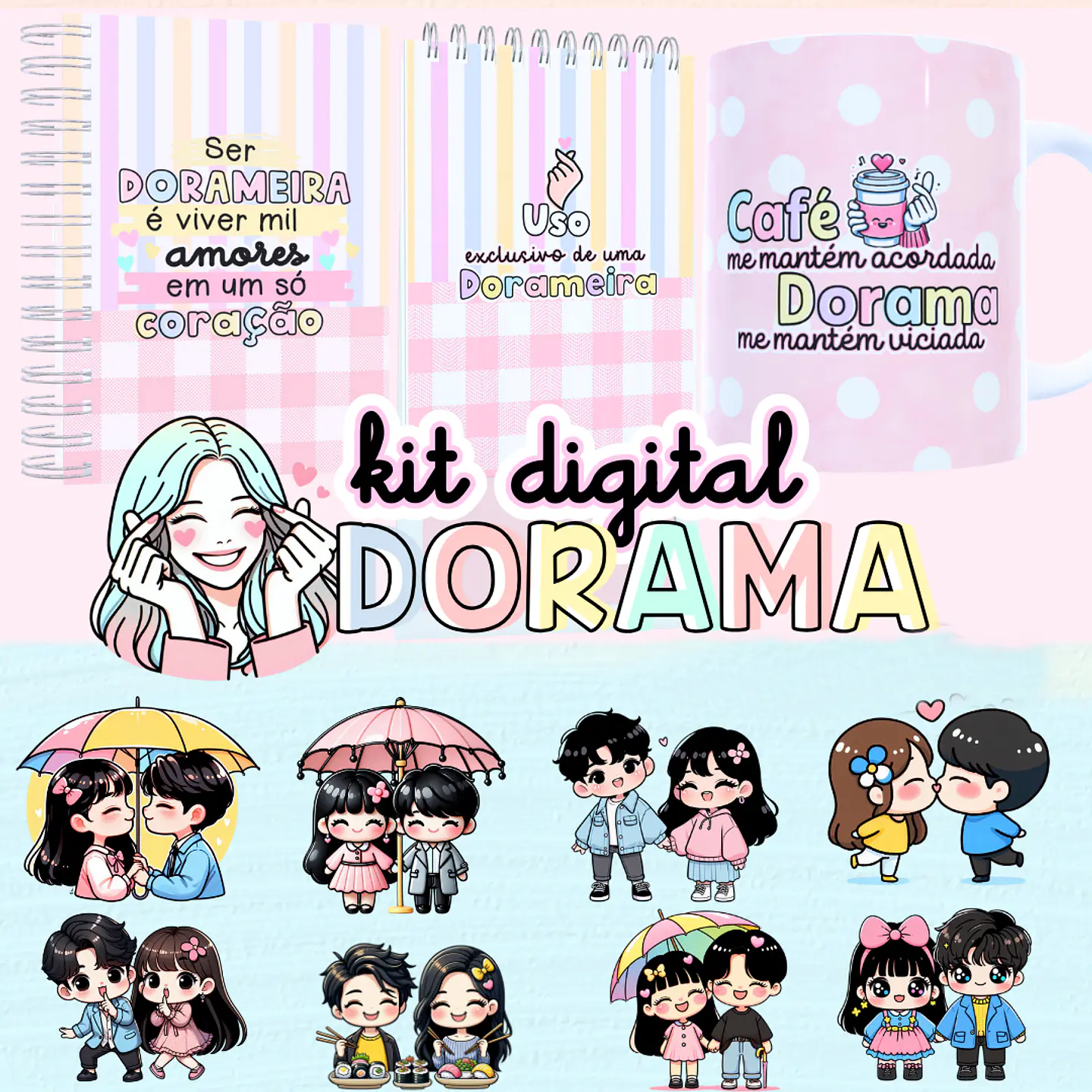 Kit Digital Dorama em Png  1