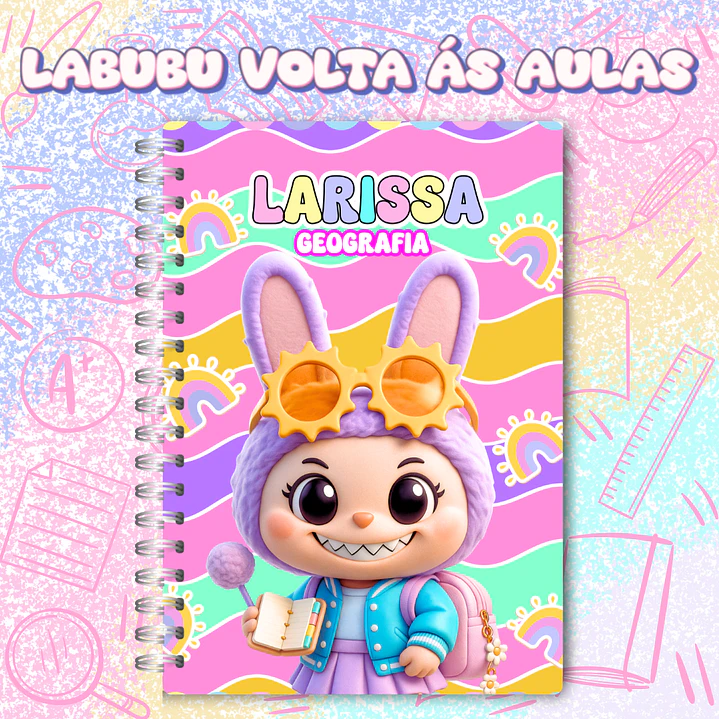 Kit Digital Labubu Volta as Aulas em Png 9