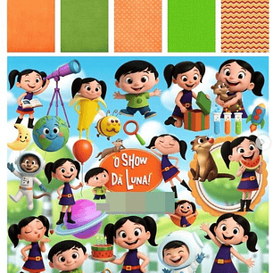 Kit Digital O Show Da Luna 3D em Png